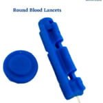 Round Blood Lancet Sterile Disposable for Blood Glucose Testing
