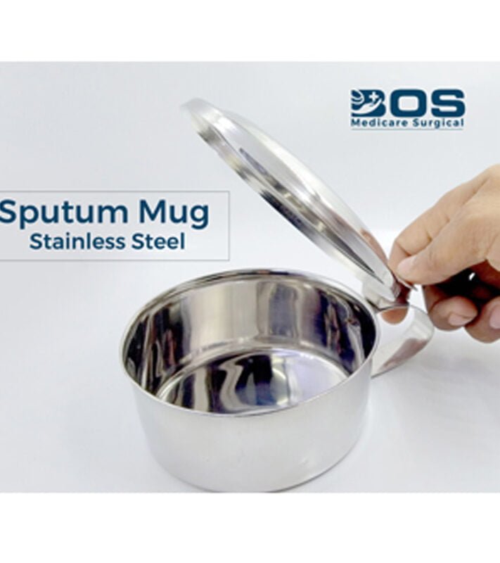 Stainless Steel Medical Spitting Mug for Hospital and Dental Use