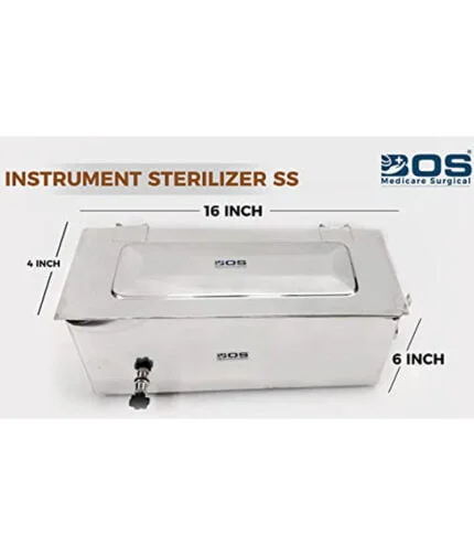 Bos Medicare Surgical sterelizer 16x6x4 Stainless Steel