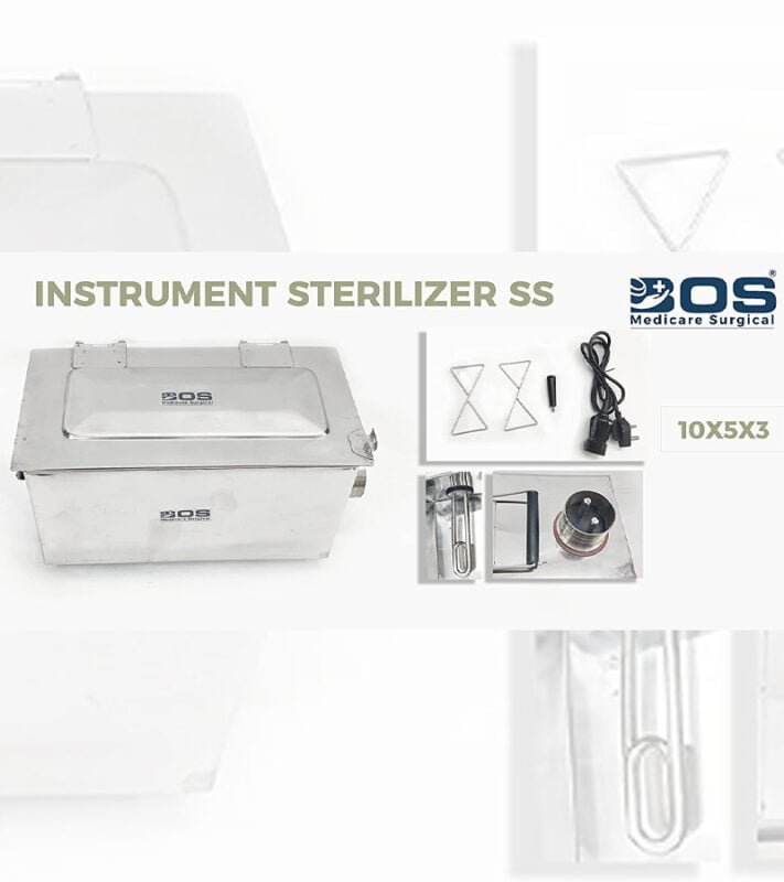stainless steel instrument sterilizer 10x5x3 medical sterilization box
