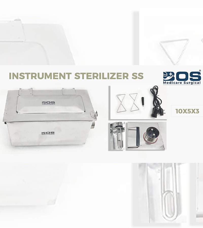stainless steel instrument sterilizer 10x5x3 medical sterilization box