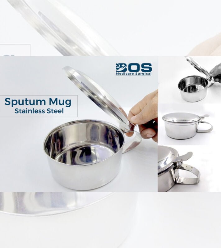 Stainless Steel Medical Spitting Mug for Hospital and Dental Use