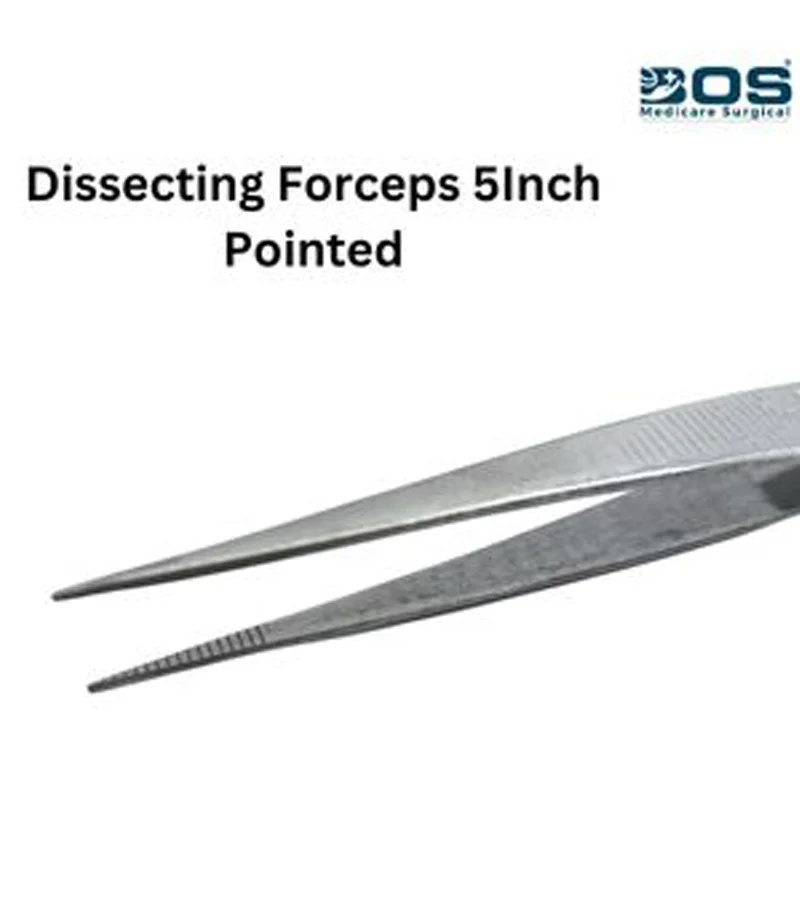 dissecting forcep 5 inch pointed