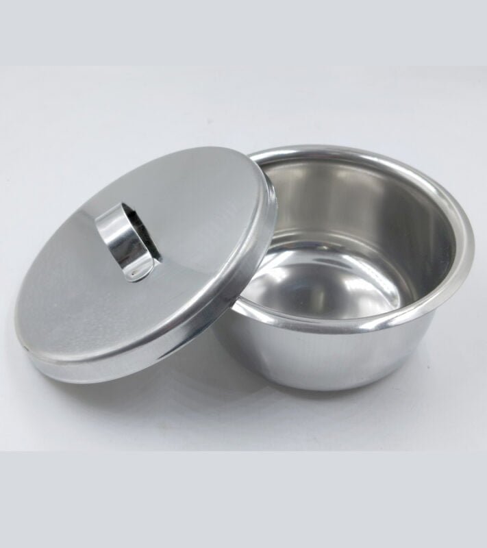 Stainless Steel Gilli Pot with Lid for Medical Use