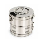 Dressing Drum 8x8 Stainless Steel – Autoclavable Sterilization Container