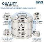 Dressing Drum 8x6 Stainless Steel – Sterilization & Storage Container | Bos Medicare - Image 2