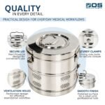 Dressing Drum 9x9 Stainless Steel – Autoclavable Sterilization Container - Image 2