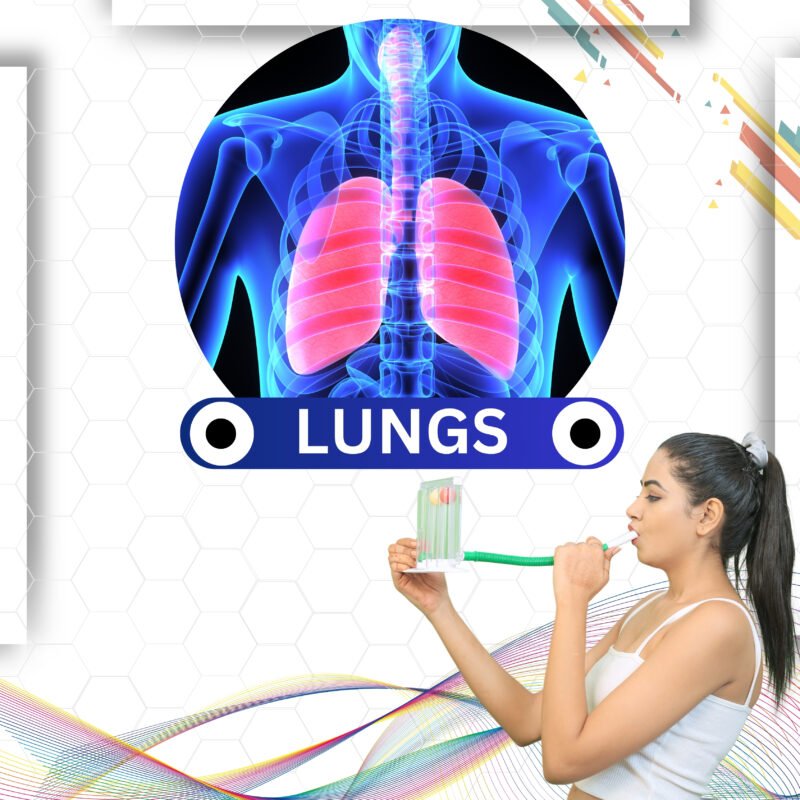 Lung exerciser 3 ball breathing exercise device for improving lung capacity