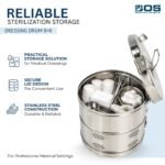 Dressing Drum 8x8 Stainless Steel – Autoclavable Sterilization Container - Image 3