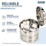 Dressing Drum 11x9 Stainless Steel | Bos Medicare Surgical - Image 3