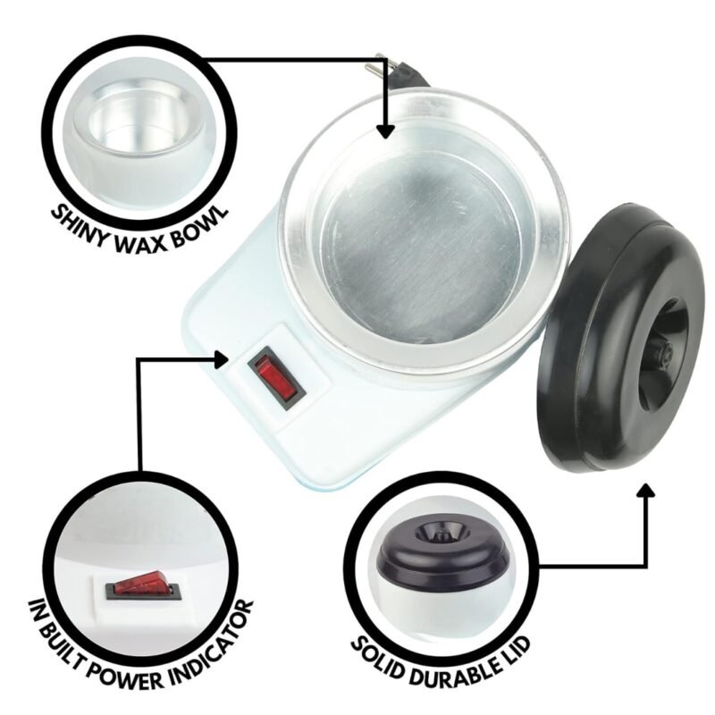Wax Heater Removable Wax Bowl and Durable Lid