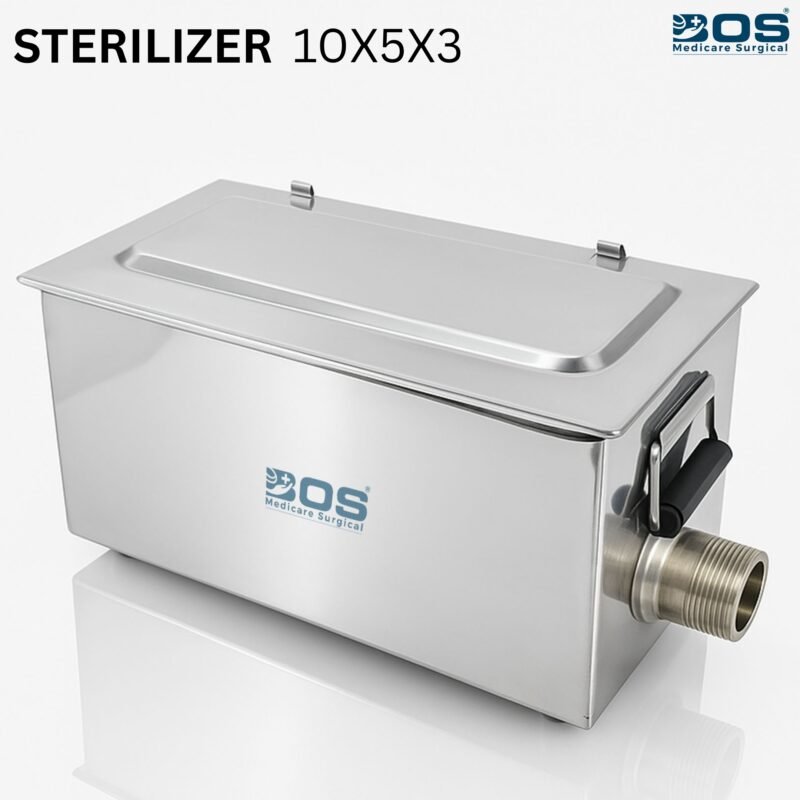 stainless steel sterilizer 10x5x3 medical instrument sterilization box