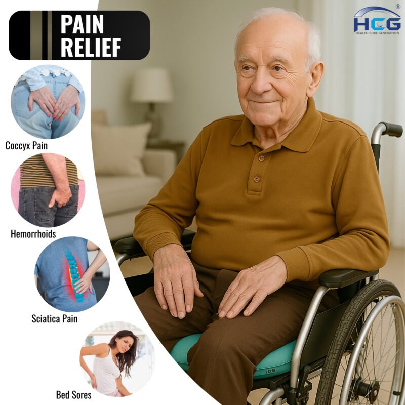 Medical Air Ring Cushion 40 CM for Tailbone Pain, Hemorrhoids & Post Surgery