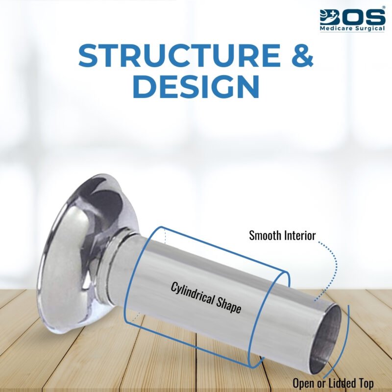 5 Inch Stainless Steel Forceps Jar for Surgical Instrument Storage