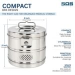 Dressing Drum 8x6 Stainless Steel – Sterilization & Storage Container | Bos Medicare - Image 5