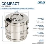 Dressing Drum 8x8 Stainless Steel – Autoclavable Sterilization Container - Image 5