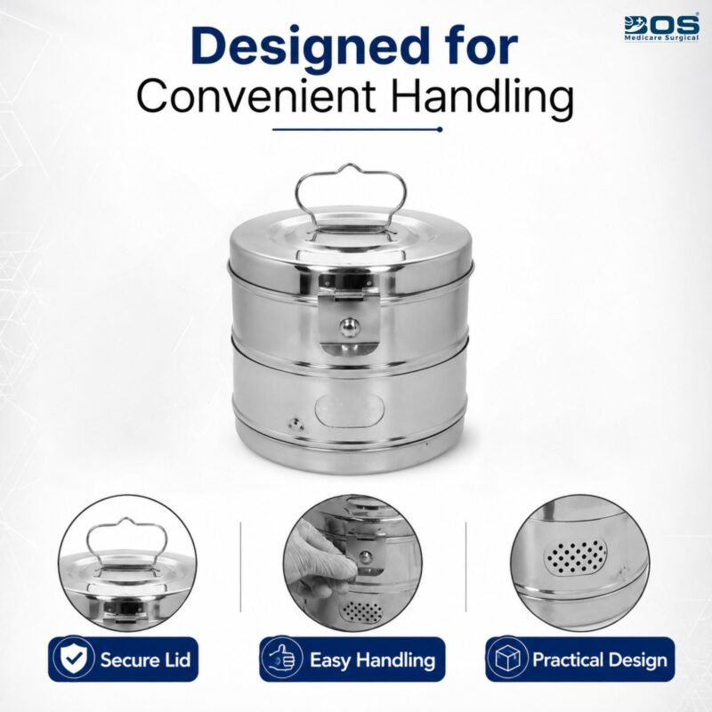 Dressing Drum 8x6 Stainless Steel