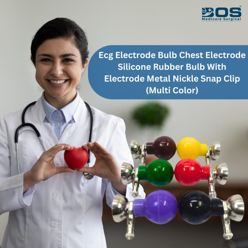 ECG Electric Bulb 6Pc Silicone Rubber ECG Electrode Set