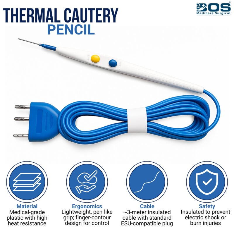 Cautery Pencil Thermal Manufacturer Medical Electrosurgical Pencil for Surgical Use