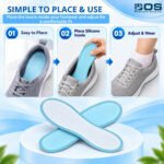 "Bos Medicare Surgical Silicone Insole Medium Size | Foot Support, Plain Support & Pain Relief Shoes Pad for Men & Women" - Image 4
