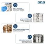 Dressing Drum 9x9 Stainless Steel – Autoclavable Sterilization Container - Image 7