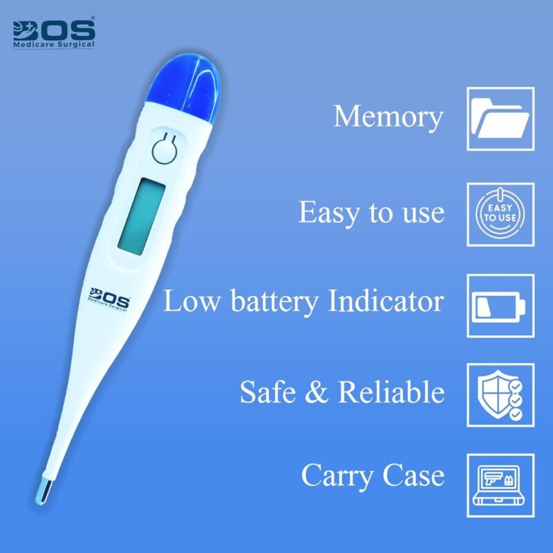 Digital Thermometer with Memory Function and LCD Display