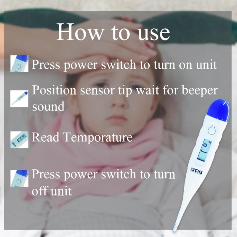 Digital Thermometer User Guide for Body Temperature Monitoring