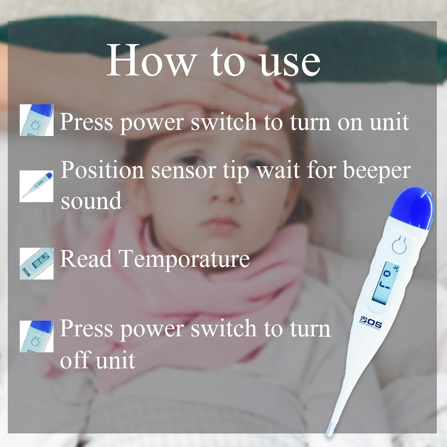 Digital Thermometer User Guide for Body Temperature Monitoring