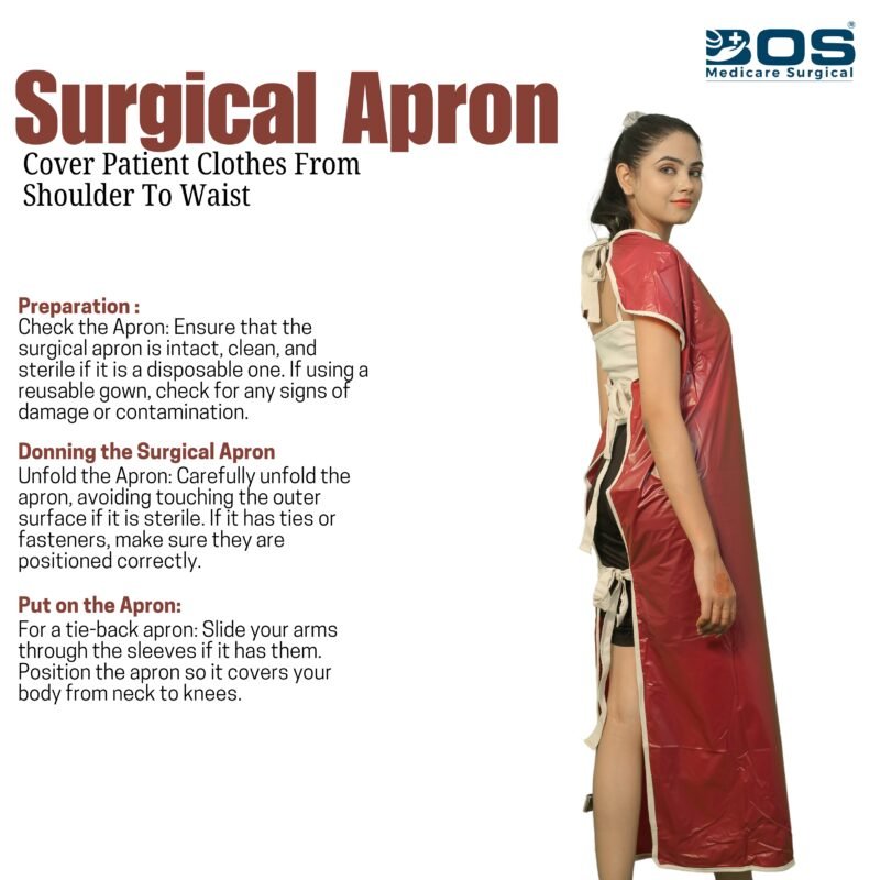 surgical apron shoulder to waist protective medical wear