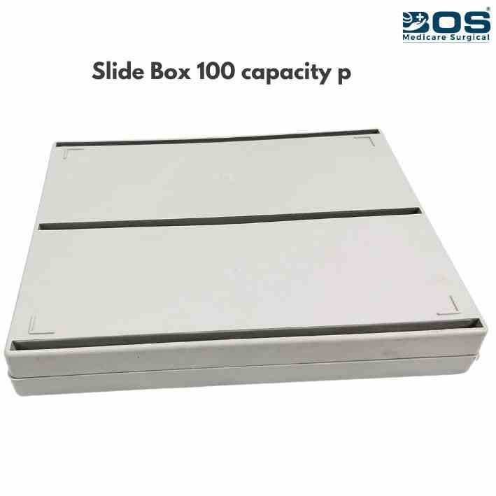 Microscope Slide Box 100 Capacity for Laboratory Use