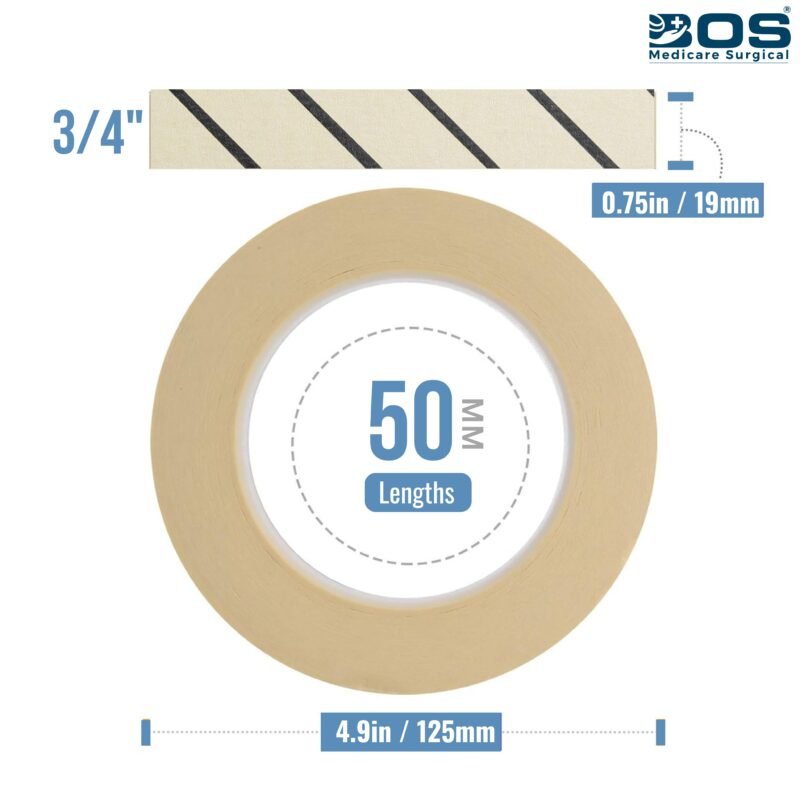 19mm x 50m autoclave indicator tape size details