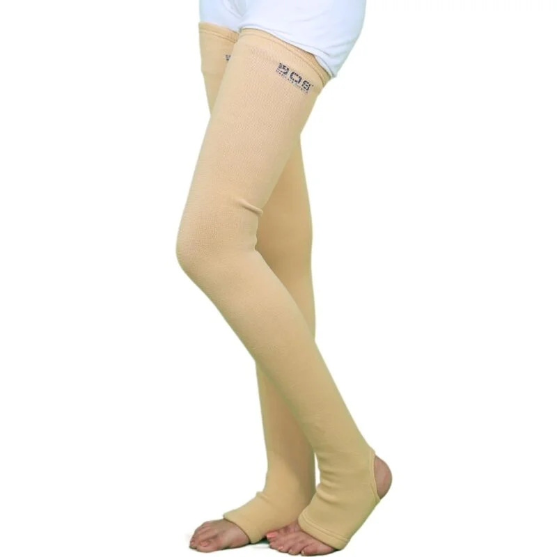 Stocking Classic, (Pair) Elastic Nylon Yarn with 4 Way Stretch Provides Compression