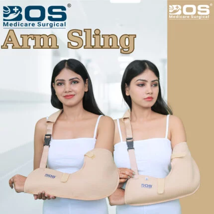 Soft and padded Arm Sling Pouch/Arm Plaster Support Adjustable Shoulder Immobilizer Wrist Elbow Support Brace for Broken and Fractured Hand (Small)