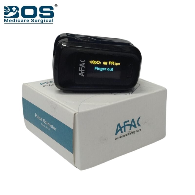 BOS Medicare Surgical Fingertip Pulse Oximeter with OLED Display for SpO₂ & Pulse Rate Monitoring