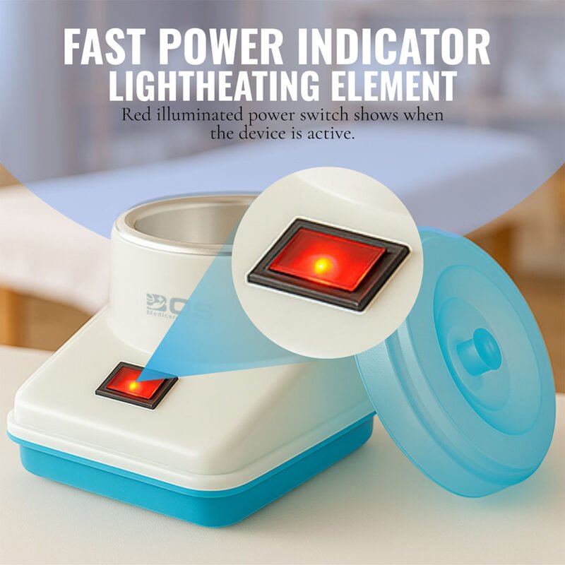 fast heating wax heater with power indicator light