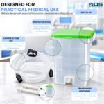 PVC Enema Kit for Home Use with instruction | Enima home kit for Adults| Enema kit satvik movement Reusable & washable For Men And Women Anema Kit - 1500 ml Square Pot Pack Of 1 - Image 2