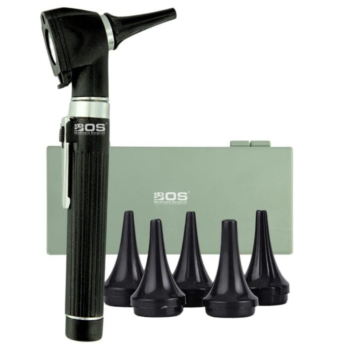 Pocket LED Fiber-Optic Otoscope with AA Battery