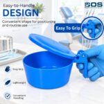 BOS MEDICARE SURGICAL® Set of 2pc  PVC Slovia Spitting Mug with Lid Sputum Pot with Plastic Cover,100 ML (Blue) - Image 4