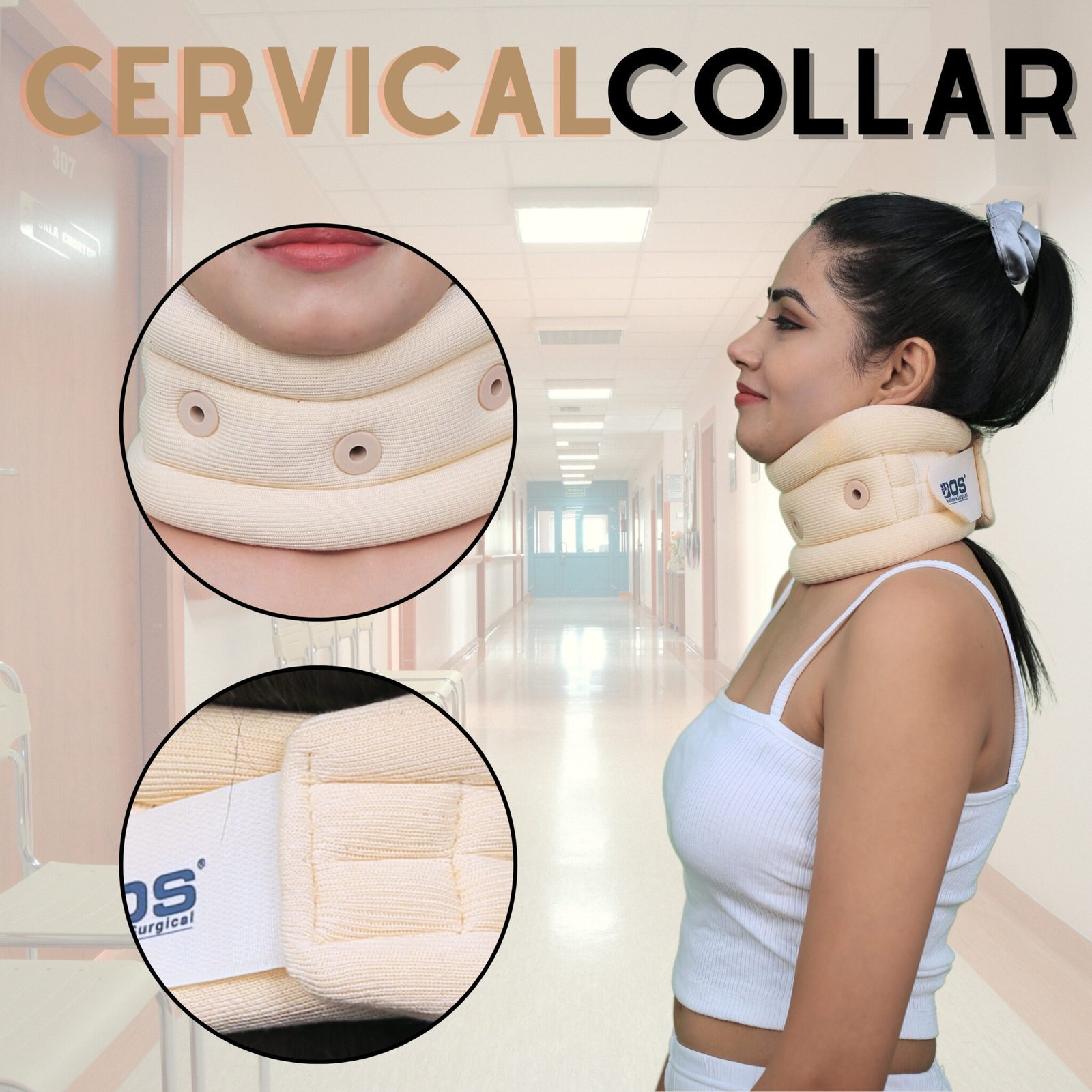 Cervical Cooler Deluxe Adjustable Neck Support Collar