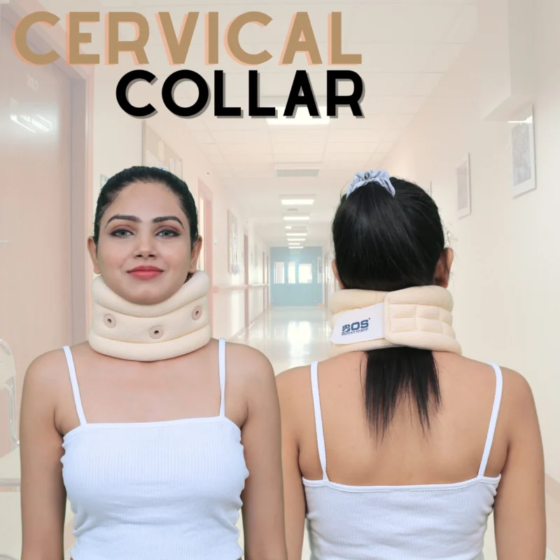 Cervical Cooler Deluxe Neck Support Collar Front and Back View