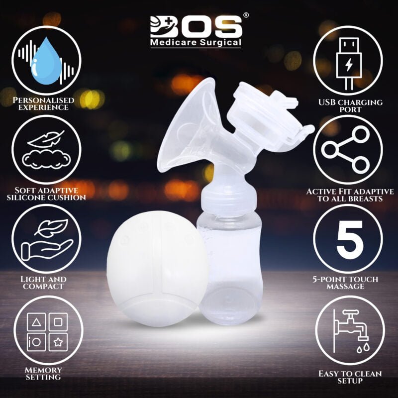 Electric Breast Feeding Pump with Breastfeeding Accessories