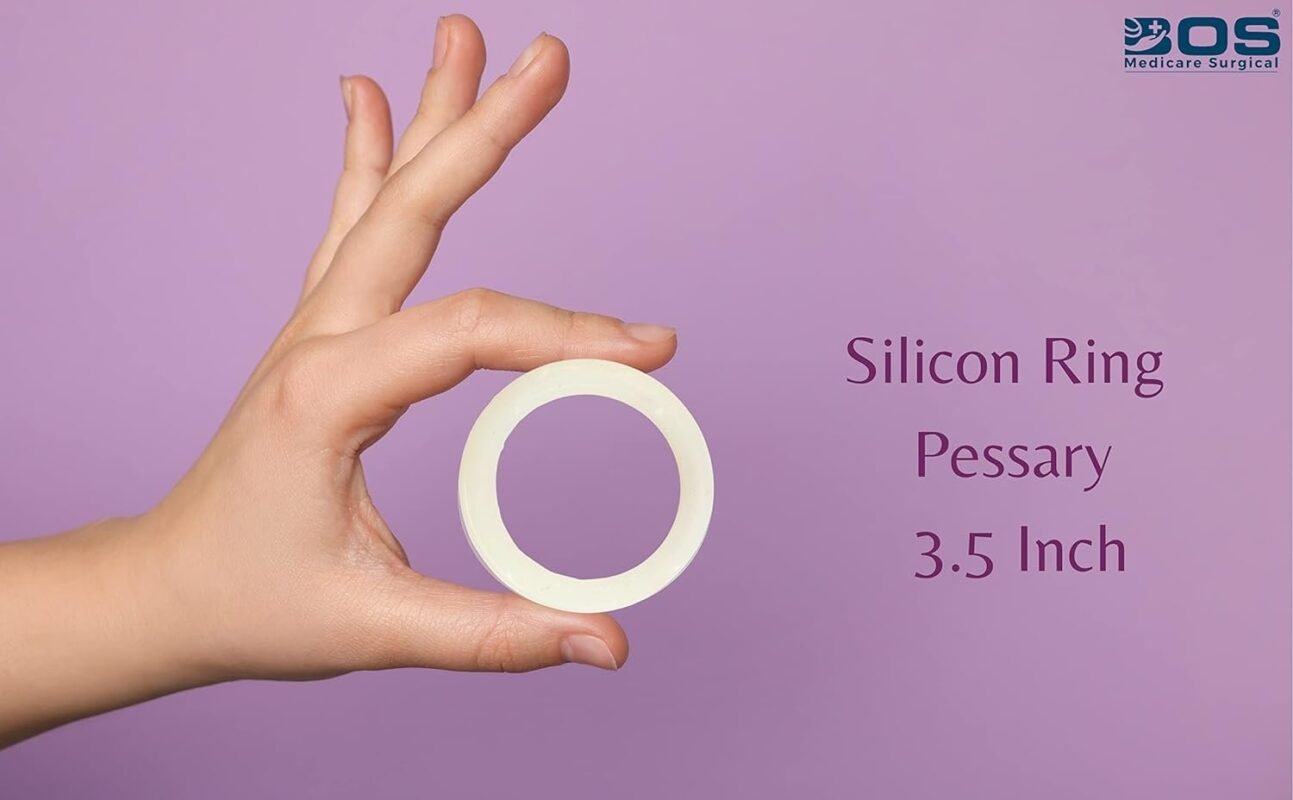 Ring vaginal pessary 3.5 inch for pelvic support and prolapse management