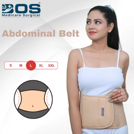 Bos Medicare Surgical Abdominal Belt Large Size (Beige Color)