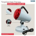 Electric Infrared Lamp/Heat Therapy Lamp for Pain Relief Table Joint and Orthopedic Light Lamp Pain Relief Table Infrared Lamp Bulb 150W / 230V Light color Red 12-A - Image 3
