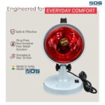 Electric Infrared Lamp/Heat Therapy Lamp for Pain Relief Table Joint and Orthopedic Light Lamp Pain Relief Table Infrared Lamp Bulb 150W / 230V Light color Red 12-A - Image 5