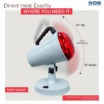 Electric Infrared Lamp/Heat Therapy Lamp for Pain Relief Table Joint and Orthopedic Light Lamp Pain Relief Table Infrared Lamp Bulb 150W / 230V Light color Red 12-A - Image 7
