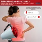 Electric Infrared Lamp/Heat Therapy Lamp for Pain Relief Table Joint and Orthopedic Light Lamp Pain Relief Table Infrared Lamp Bulb 150W / 230V Light color Red 12-A - Image 8