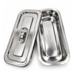 Dressing Tray with Lid (8x3 Inch) Heavy Stainless Steel | Bos Medicare Surgical - Image 3