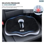 Orthopedic Medical Grade Foam Seat Cushion for Relief from Lower Back Pain,Tailbone,Lumbar Pain,Pelvic Pressure,Hip Pain-Regular - Image 4
