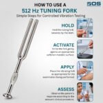 512 Hz Tuning Fork Stainless Steel for Medical, Therapy & Educational Use - Image 5